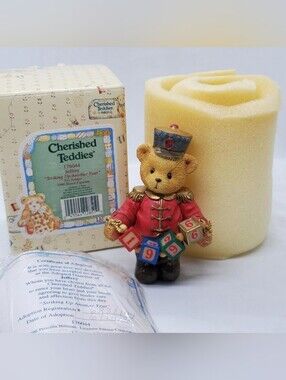 New 1996 Cherished Teddies Jeffrey holiday New year figurine 176044 toy soldier